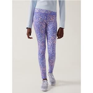 Athleta Girl High Rise Stash Your Treasures‎ Tight Dance Running Purple Size XL